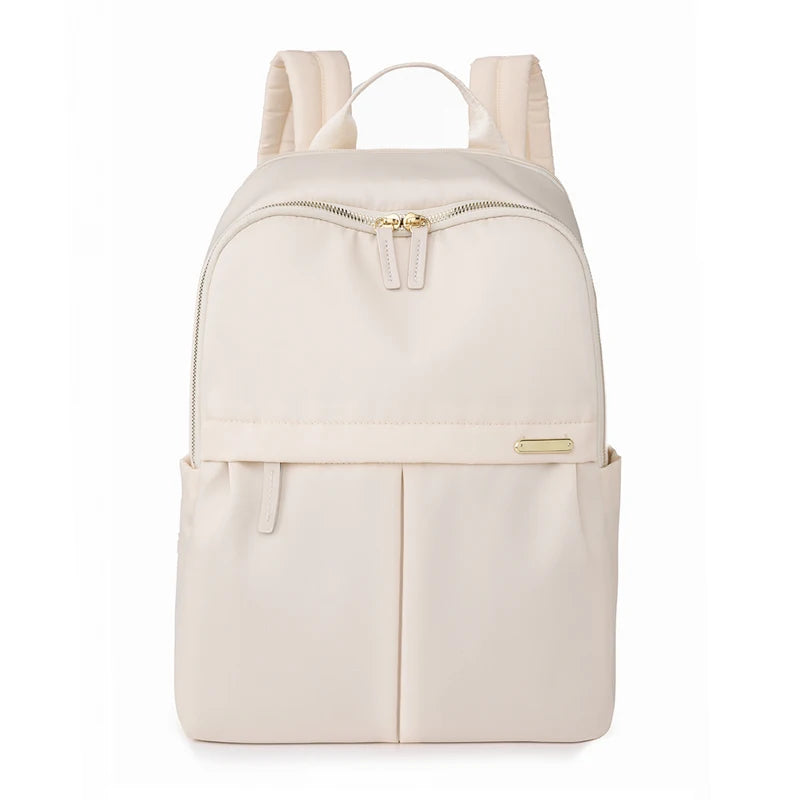Solid Color Luxury Large Capacity Summer Trend Women Backpack 14 Inch Laptop Bag Pack Travel Student Schoolbag Teen Girl Bookbag