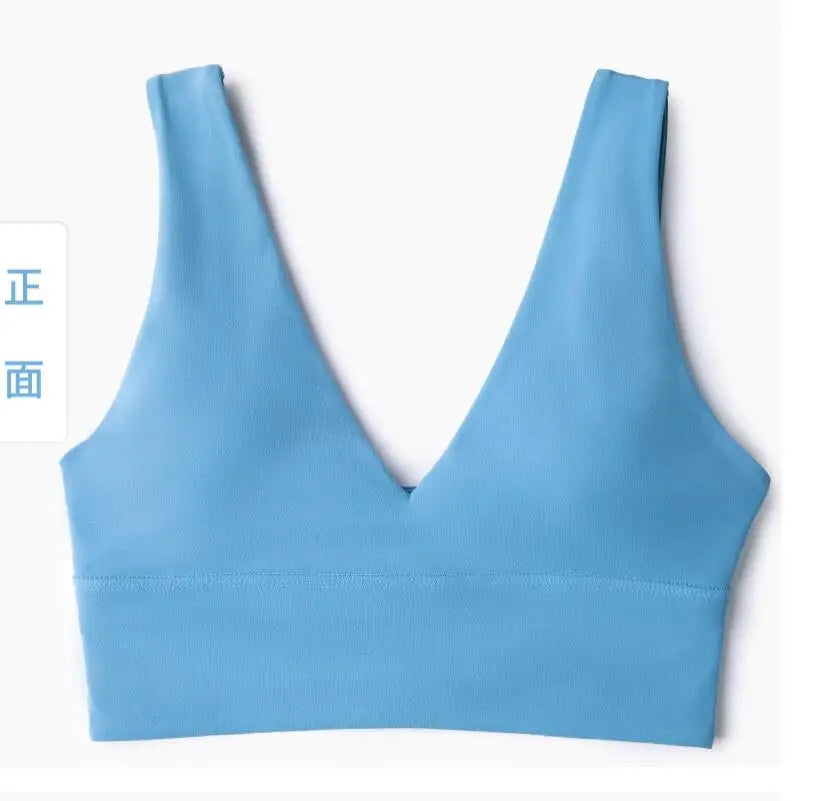 Solid Color Tights  Women Sexy Bra Deep V  Tank Top With Removable Vest Clothe