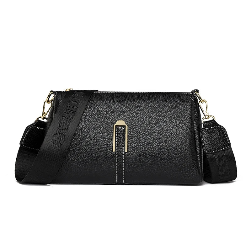 Solid Color Women Genuine Leather Bag Luxury Handbag Women's Bag 2023 High Quality Soft Cowhide Zero Wallet Female Messenger Bag
