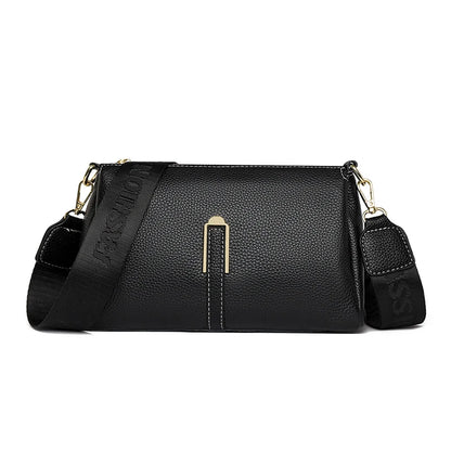 Solid Color Women Genuine Leather Bag Luxury Handbag Women's Bag 2023 High Quality Soft Cowhide Zero Wallet Female Messenger Bag