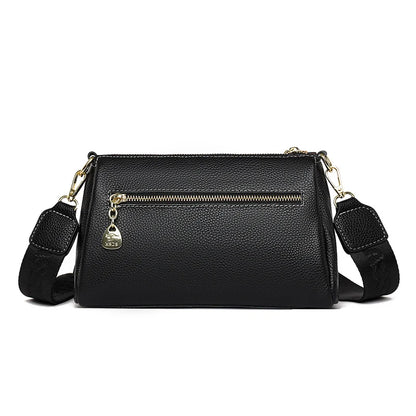 Solid Color Women Genuine Leather Bag Luxury Handbag Women's Bag 2023 High Quality Soft Cowhide Zero Wallet Female Messenger Bag