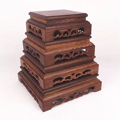 Solid Wood Retro Decorative Shelf Used For Statues, Vases, Tea Sets, Props, Display Stands Handmade ，Antique Storage Shelf