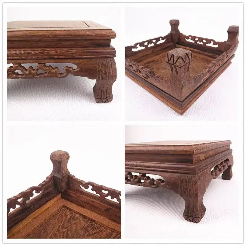 Solid Wood Retro Decorative Shelf Used For Statues, Vases, Tea Sets, Props, Display Stands Handmade ，Antique Storage Shelf