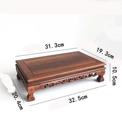 Solid Wood Retro Decorative Shelf Used For Statues, Vases, Tea Sets, Props, Display Stands Handmade ，Antique Storage Shelf