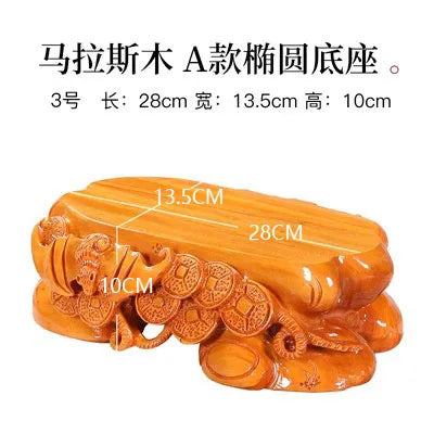 Solid Wood Root Carving Decoration Base, Vase, Bonsai Mount, Taishan Stone, Round Buddha Base, Bracket