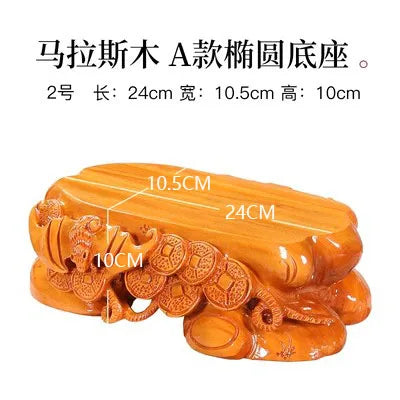 Solid Wood Root Carving Decoration Base, Vase, Bonsai Mount, Taishan Stone, Round Buddha Base, Bracket