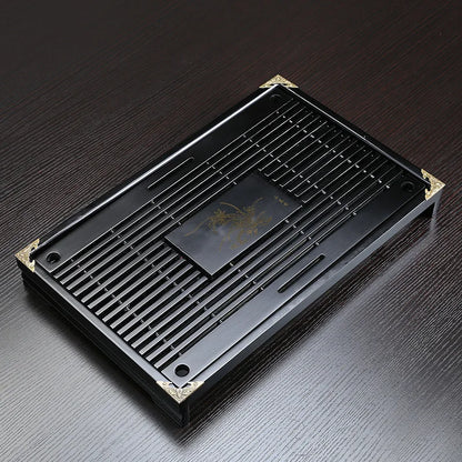 Solid Wood Tea Tray Drainage Water Storage Kung Fu Tea Set Drawer Tea Board Table Chinese Tea Ceremony Tools