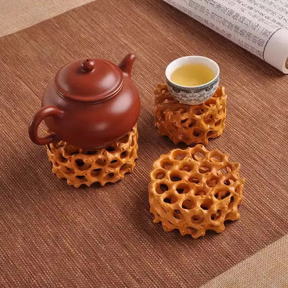 Solid Wood Teapot Decoration Base, Bonsai Base, Bracket, Bracket, Stone, Jade, Yixing, Clay, Miniature