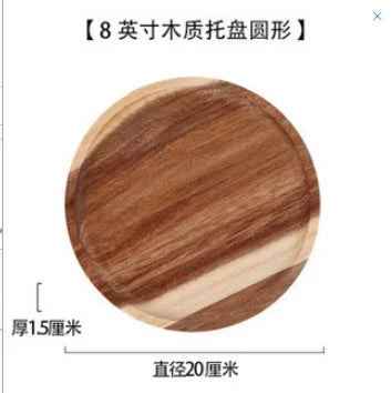 Solid Wooden Storage Tray, Multipurpose Tray, Serving Food, Drinks, Rectangle Teaware, Dessert, Candy, Fruit Bread, Home