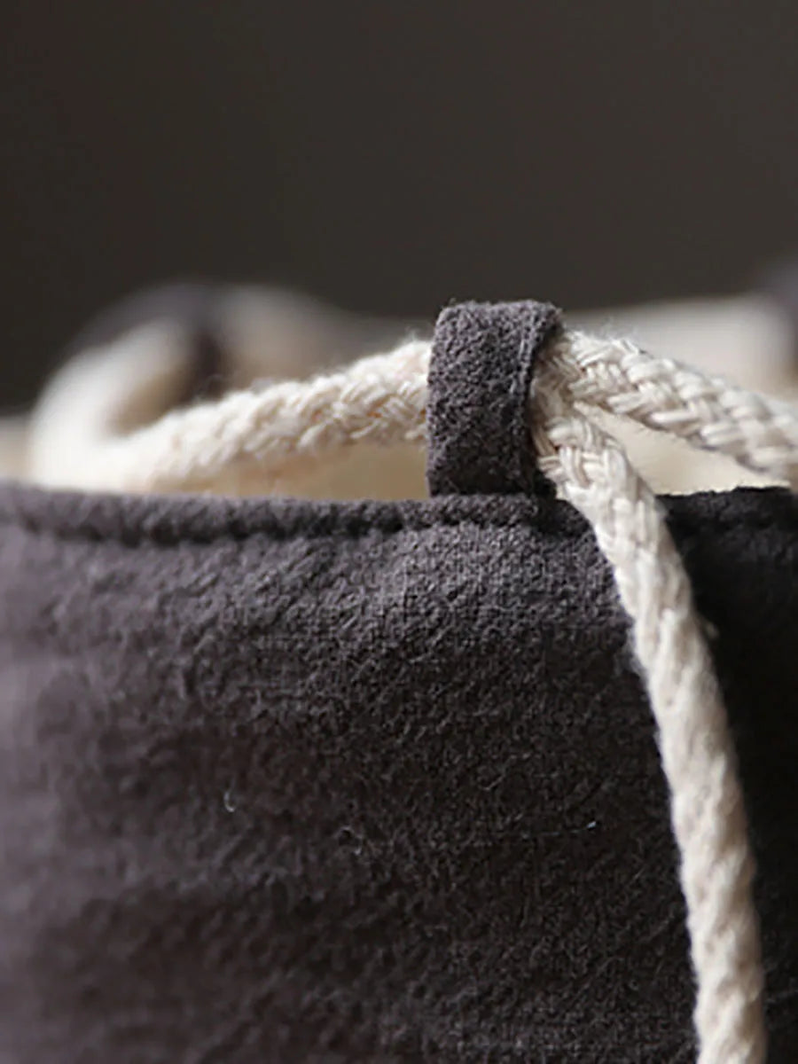 Solid color thickened cotton cloth holds travel bag, tea cup, tea set, tea pot cover