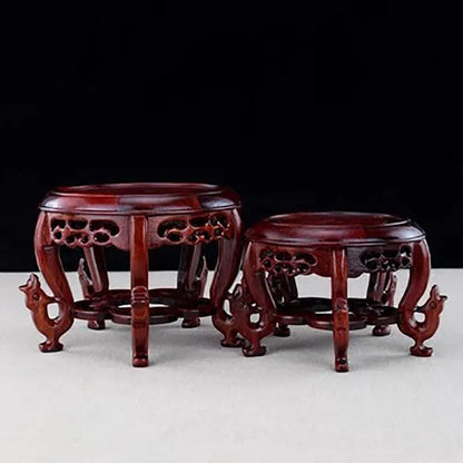Solid wood crafts, round phoenix head, sour branches, strange stone vases, bonsai decorations, jade ware, fish tank base
