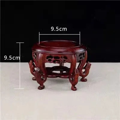 Solid wood crafts, round phoenix head, sour branches, strange stone vases, bonsai decorations, jade ware, fish tank base