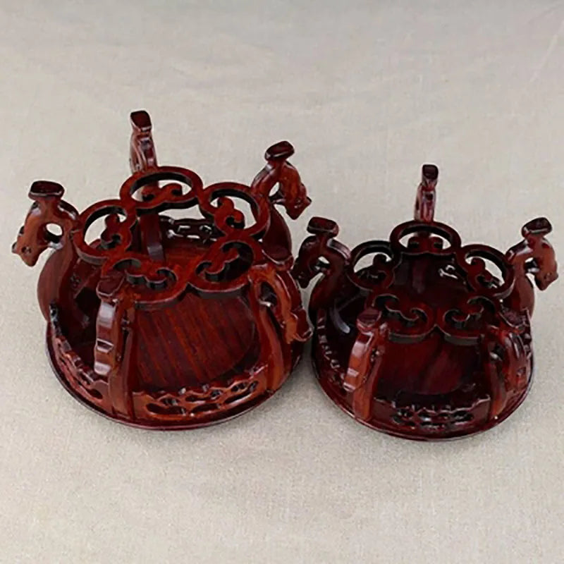 Solid wood crafts, round phoenix head, sour branches, strange stone vases, bonsai decorations, jade ware, fish tank base