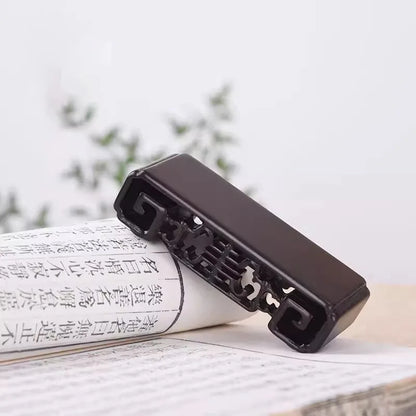 Solid wood, purple sandalwood, looped hollow rosewood rectangular base, retro ornament,  modern Chinese style base