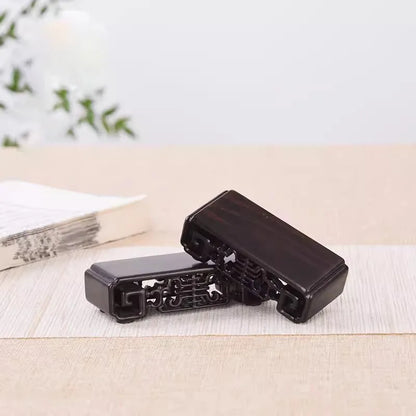 Solid wood, purple sandalwood, looped hollow rosewood rectangular base, retro ornament,  modern Chinese style base