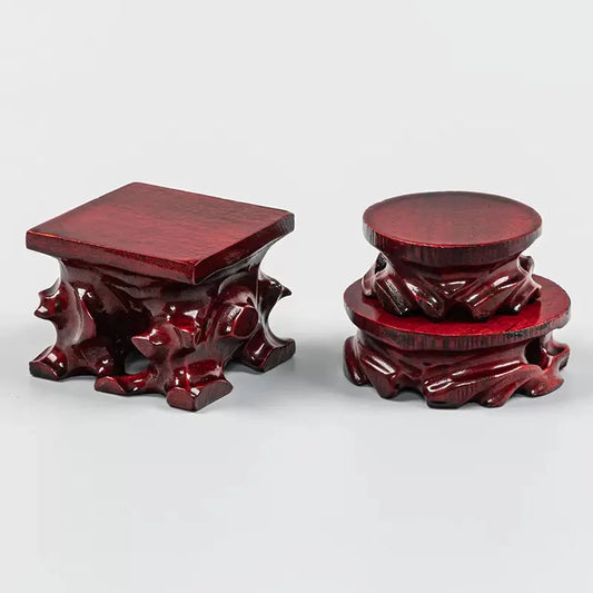 Solid wood root carving, strange stone base, stone Buddha statue, trenchable vase, potted tea pot, jade ornament,