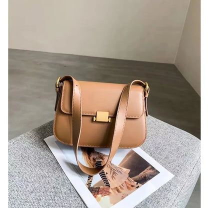 Somple Solid Elegant Small Square Bag Korean Fashion All-match Underarm Shoulder Bags Female Handbags Designer Luxury Purses