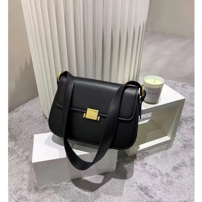 Somple Solid Elegant Small Square Bag Korean Fashion All-match Underarm Shoulder Bags Female Handbags Designer Luxury Purses