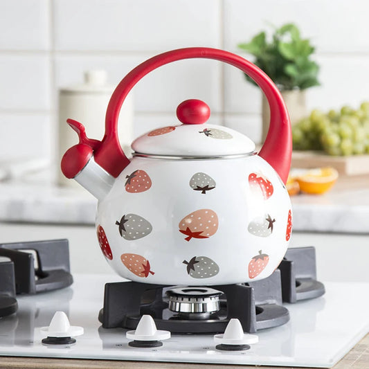 Sound Reminder Enamel Kettle Induction Cooker Electric Pottery Oven Household Teapot Northern Europe Enamel Water Kettle