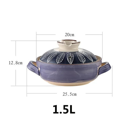 Soup Pot Crock Pots Casserole Ceramic Rice Noodle Saucepan High Temperature Resistant Cooking Pan For Gas Stove Kitchen