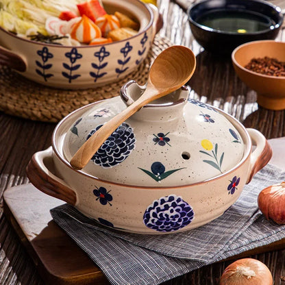 Soup Pot Crock Pots Casserole Ceramic Rice Noodle Saucepan High Temperature Resistant Cooking Pan For Gas Stove Kitchen