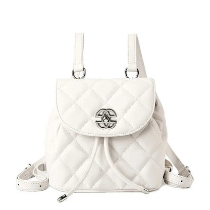 South Korean niche leather backpack for women's 2024 new fashionable backpack design with a large capacity bag
