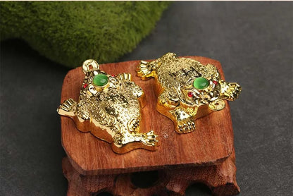 Southeast Asia Auspicious Good luck golden Wealth JIN CHAN HOME CAR Recruit wealth bring wealth money FENG SHUI statue