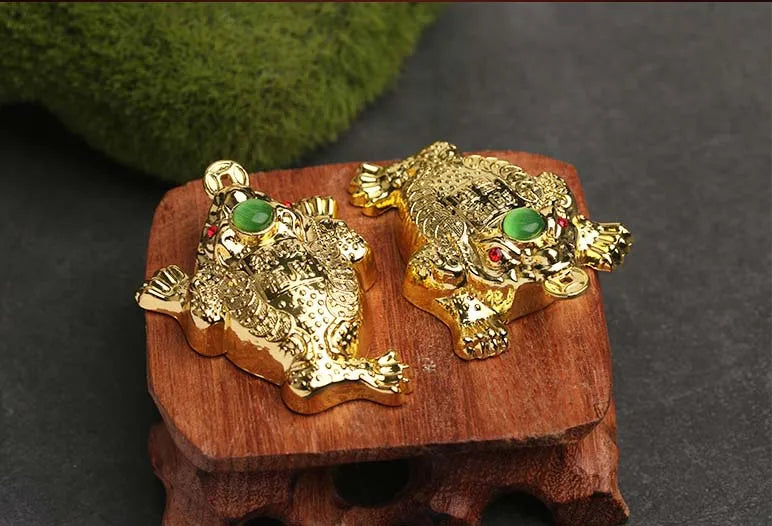 Southeast Asia Auspicious Good luck golden Wealth JIN CHAN HOME CAR Recruit wealth bring wealth money FENG SHUI statue