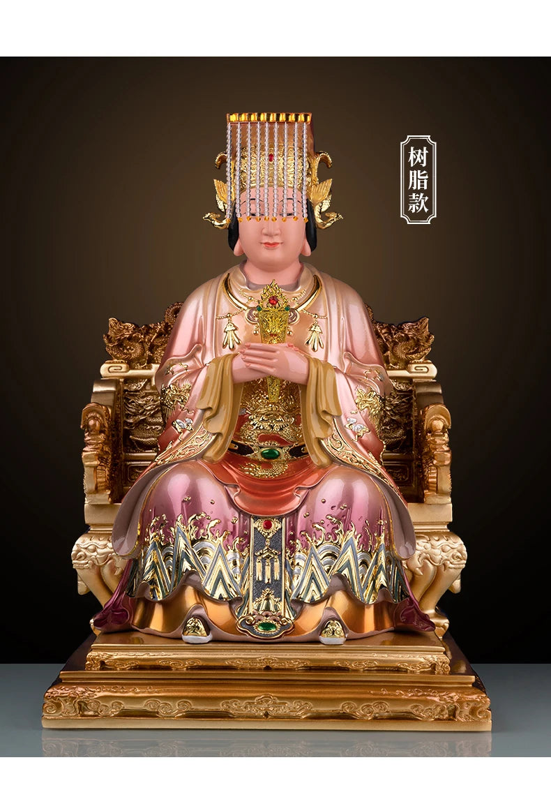 Southeast Asia Buddhism HOME temple High grade Goddess MAZU GUAN YI Patron saint Buddha statue bless safety health good luck