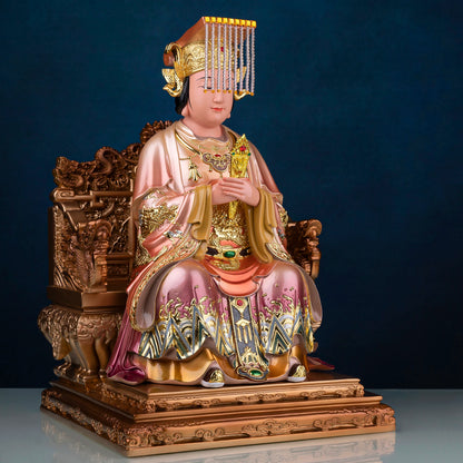 Southeast Asia Buddhism HOME temple High grade Goddess MAZU GUAN YI Patron saint Buddha statue bless safety health good luck