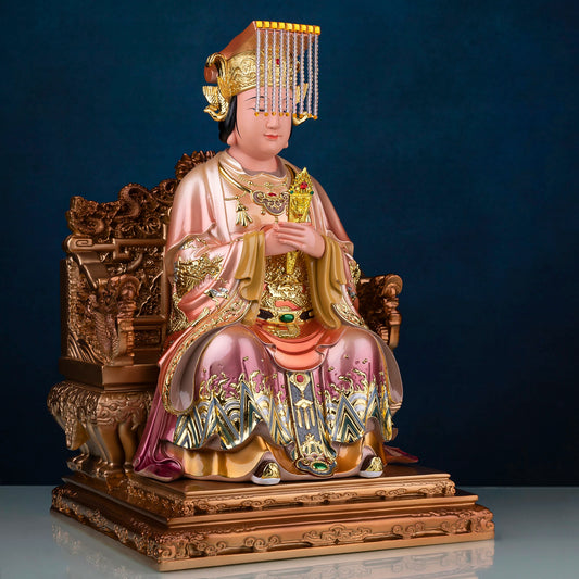Southeast Asia Buddhism HOME temple High grade Goddess MAZU GUAN YI Patron saint Buddha statue bless safety health good luck