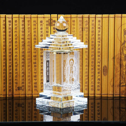 Southeast Asia Buddhism Sarita stupa Pagoda HOME Buddhist shrine talisman buddha dagoba stupa tower crystal bottle statue