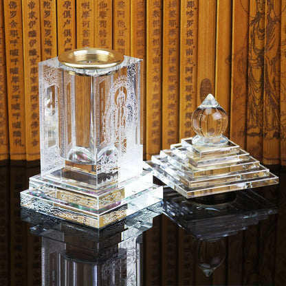 Southeast Asia Buddhism Sarita stupa Pagoda HOME Buddhist shrine talisman buddha dagoba stupa tower crystal bottle statue