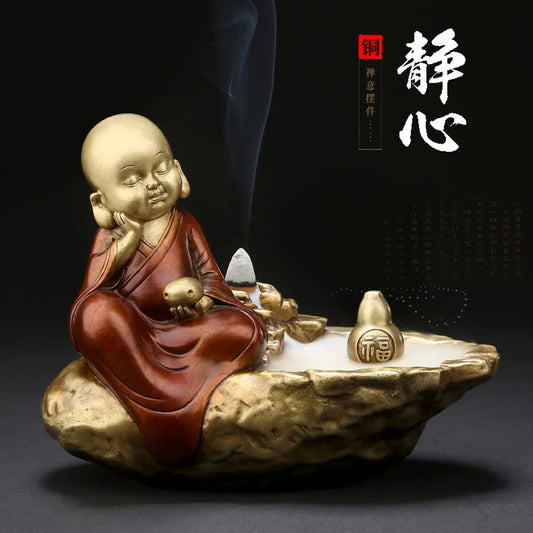 Southeast Asia Buddhism home family Spiritual art High grade GOOD LUCK Buddhist mood Incense burner statue