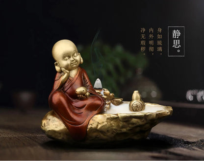 Southeast Asia Buddhism home family Spiritual art High grade GOOD LUCK Buddhist mood Incense burner statue