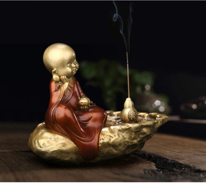 Southeast Asia Buddhism home family Spiritual art High grade GOOD LUCK Buddhist mood Incense burner statue