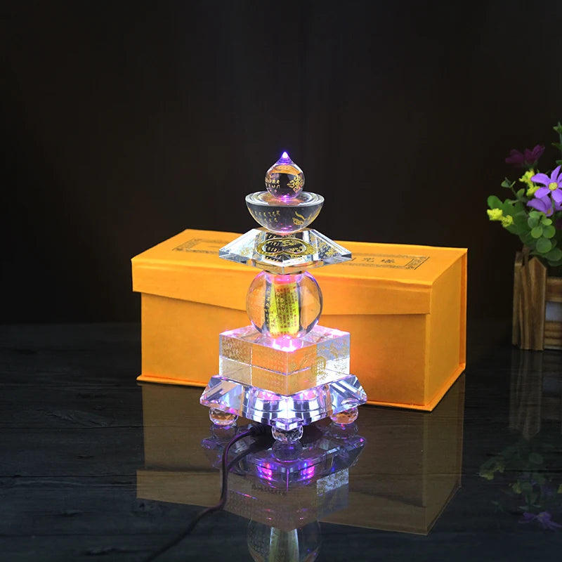 Southeast Asia Buddhism safety Sarita stupa Pagoda HOME Buddhist shrine talisman crystal buddha dagoba stupa tower statue