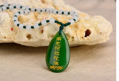 Southeast Asia Geomantic Buddhism Amulet Guan yin buddha bless safety healthy good luck Golden Card symbol talisman + Pendant