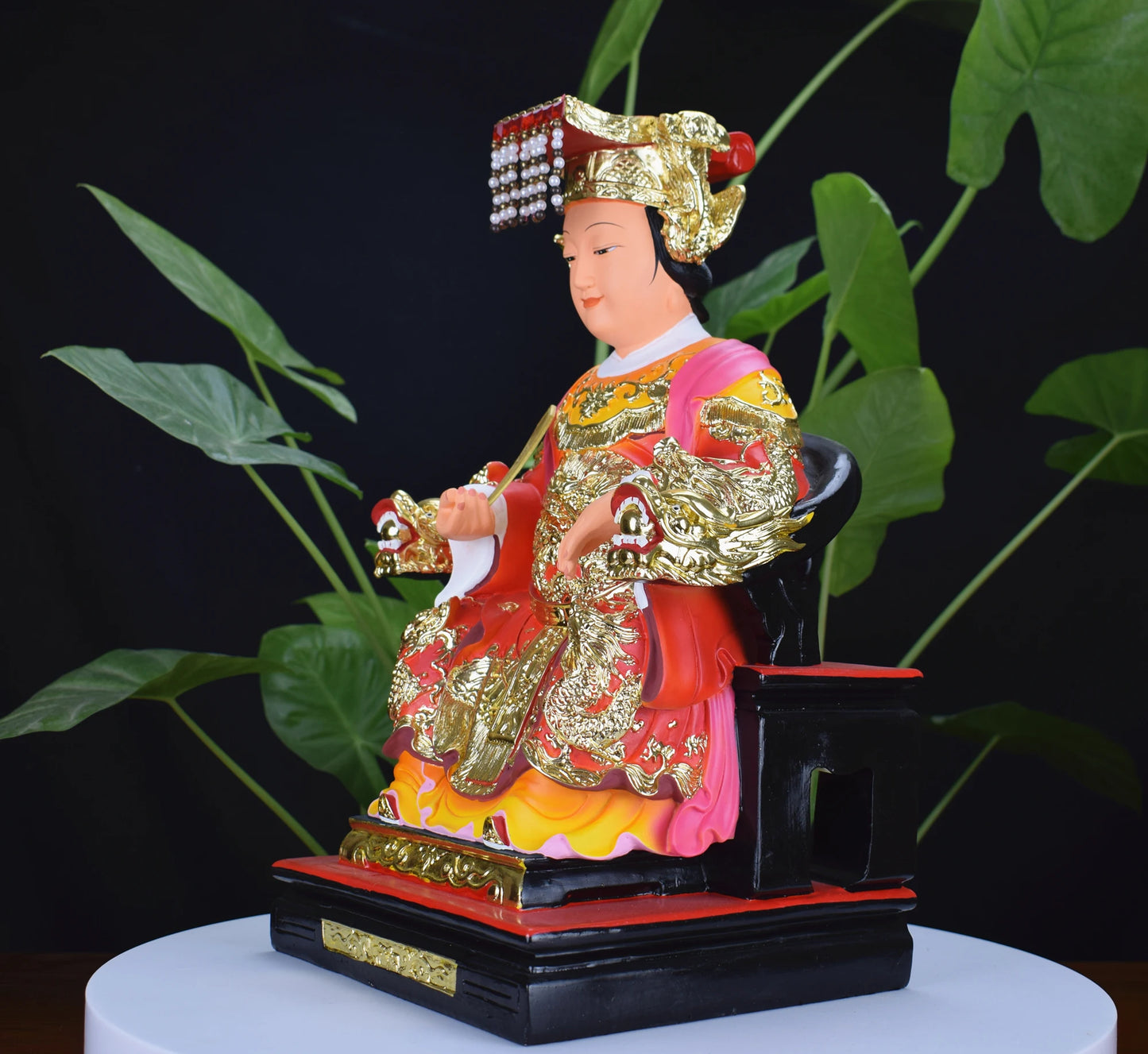 Southeast Asia HOME family Temple Worship GUAN YIN Ma ZU Goddess Patron saint God buddha statue bless safe good luck health
