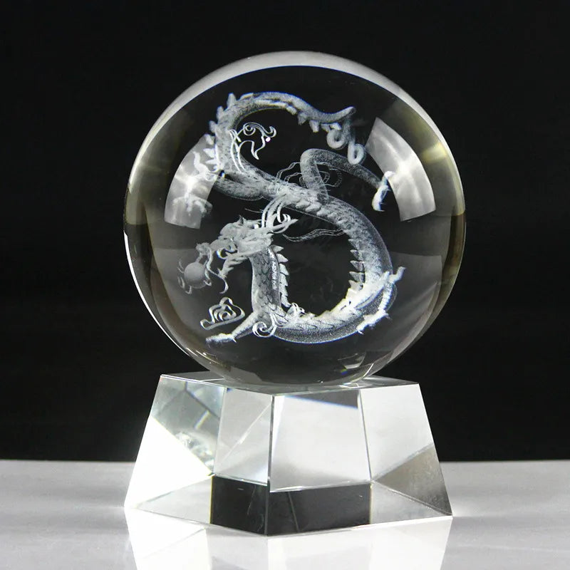Southeast Asia TOP COOL Business Ornament HOME SHOP OFFICE auspicious FENG SHUI Talisman 3D Royal Dragon Crystal ball statue