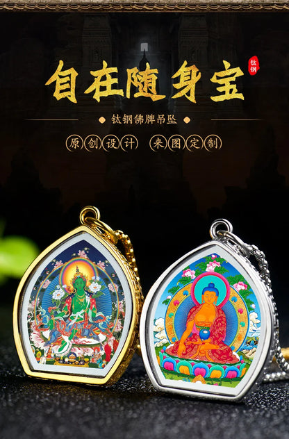 Southeast Asia Temple high grade Buddha card Pendant Amulet Buddhist Effective protection talisman safe bring fortune GOOD LUCK