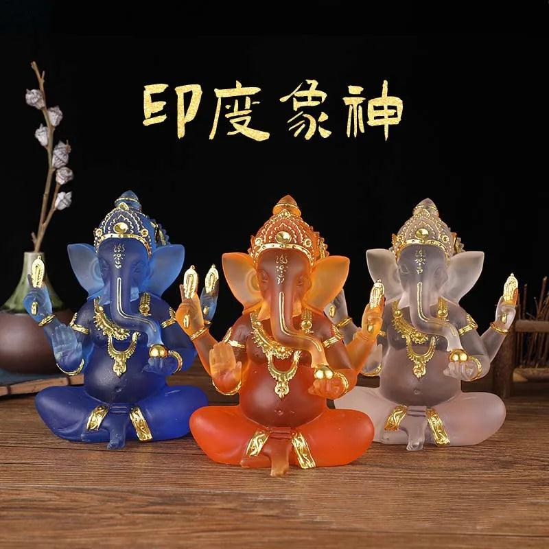 Southeast Asia Thailand India home altar protection GANESH God of wealth Recruit wealth bring wealth Decorative Buddha statue