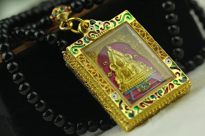 Southeast Asia Thailand Temple Efficacious talisman bless safety healthy GOOD LUCK Successful Buddha card Pendant Amulet