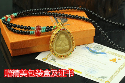 Southeast Asia Thailand Temple Greco Buddhist Efficacious talisman Exorcise evil spirits GOOD LUCK Buddha card Pendant Amulet