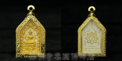 Southeast Asia Thailand Temple four-faced Buddha figure Pendant Amulet # Efficacious talisman bless safety healthy GOOD LUCK