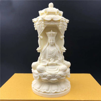 Southeast Asia Thailand buddha statue Buddhism 3 face Phra Sompo Guanyin Sakyamuni ksitigarbha Buddha Carving statue Talisman