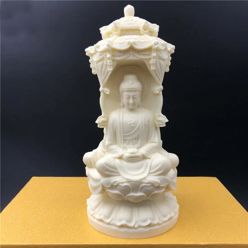 Southeast Asia Thailand buddha statue Buddhism 3 face Phra Sompo Guanyin Sakyamuni ksitigarbha Buddha Carving statue Talisman