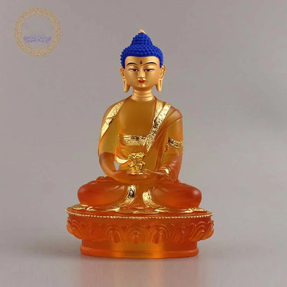 Southeast Asia faith home Store SAFE GOOD LUCK Talisman Amitabha Sakyamuni Medicine Tathagata Buddha FENG SHUI Sculpture statue