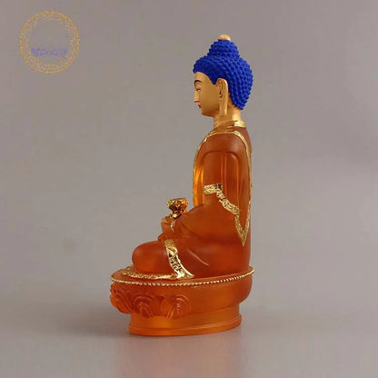 Southeast Asia faith home Store SAFE GOOD LUCK Talisman Amitabha Sakyamuni Medicine Tathagata Buddha FENG SHUI Sculpture statue