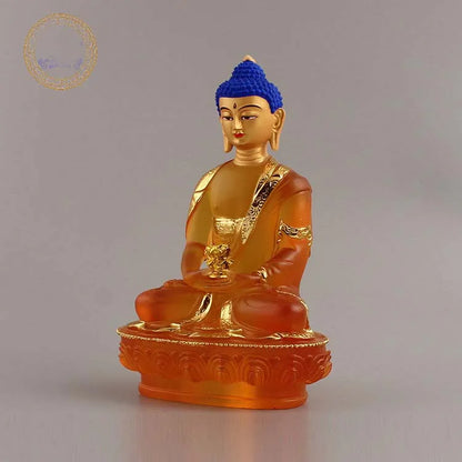 Southeast Asia faith home Store SAFE GOOD LUCK Talisman Amitabha Sakyamuni Medicine Tathagata Buddha FENG SHUI Sculpture statue